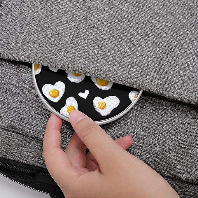 Fried Eggs Pattern Wireless Charger SlimWireless Charging Pad Anti-Slip Charger Mat for Men Women