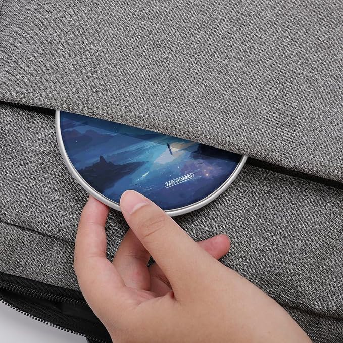 Night Sky Wireless Charger Portable 10W Fast Wireless Charging Pad Compatible with Phone Ultra-Thin Charging Station Lightweight Charger Mat for Travel Home Office Desk