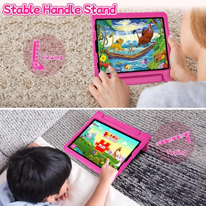 Case for iPad Pro 12.9 Case 2022/2021/2020/2018 with Pencil Holder &amp Hadle Stand Super Protection Kids Proof Cover for iPad Pro 12.9 inch 3rd/4th/5th/6th Generation Black