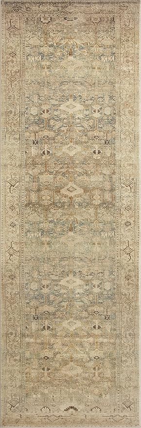 Loloi Margot Collection MAT-04 Antique/Sage 2'-6" x 9'-6" Runner Rug feat. CloudPile, No-Shed Easy Clean Large Patterned Area Rug for Living Room, Bedroom, Dining Area