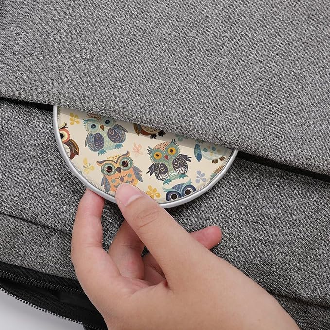 Color Owl Pattern Wireless Charger Portable Fast Charging Pad Lightweight Wireless Charging Pad 10W Slim Charging Station for Phone Charger Mat for Travel Home Office Desk