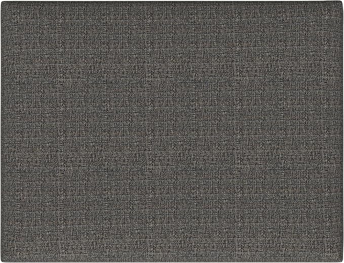 SIMPLIHOME Owen Coffee Table Storage Ottoman - 34 inch Wide Upholstered Tweed Look Fabric Rectangular Lift-Top Ottoman in Ebony, Mid-Century Modern Bench for Living Room with Tapered Legs