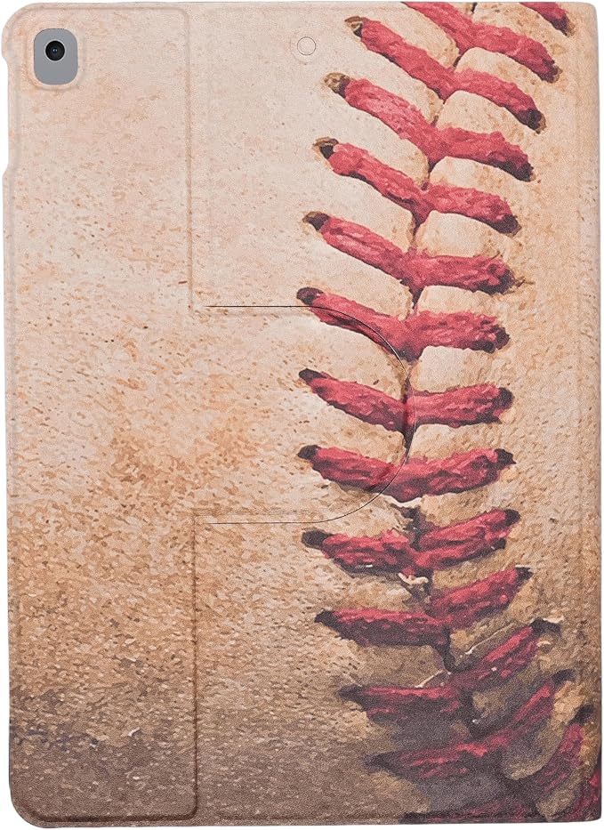 Case for iPad 9th Generation 8th/ 7th 2021/2020/2019 10.2 inch Premium PU Leather Folio Stand Shell Shockproof TPU Back Cover Baseball