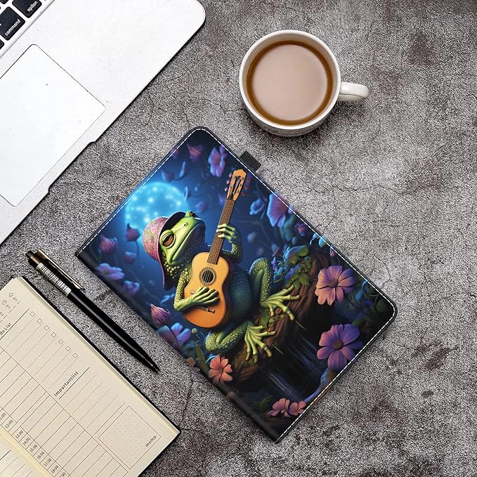 Case Cover for Amazon All-New Kindle Fire 7 Tablet (2022 Release-12th Generation) Latest Model 7 Slim Folding Stand Cover with Auto Wake/Sleep Dancing Skeleton in Mexican Costume