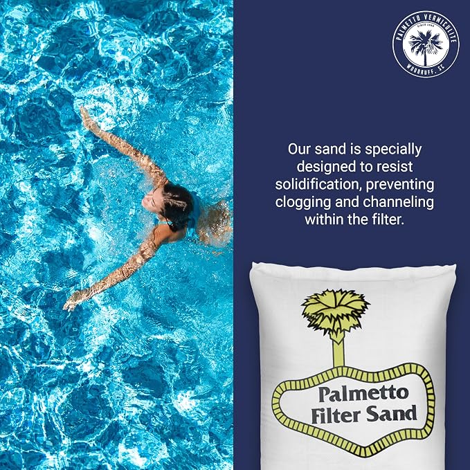 Palmetto Swimming Pool Filter Sand, 50 lb Bag – Natural Silica