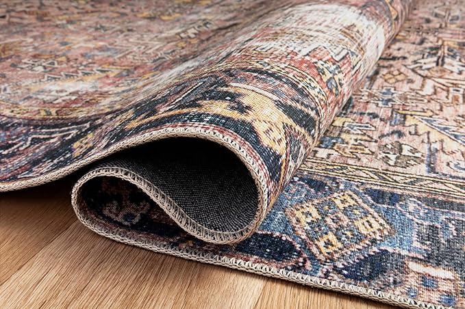 Loloi Chris Loves Julia Jules Collection JUL-02 Terracotta/Multi 2'-6'' x 7'-6'', .13" Pile Height, Runner Rug