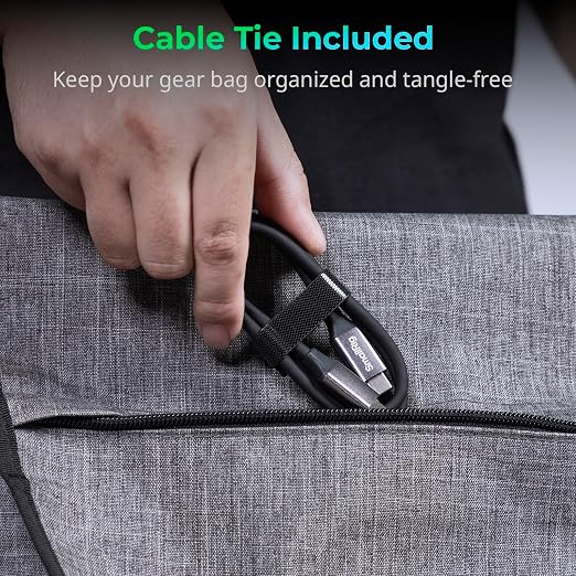 SMALLRIG USB4 40Gbps USB-C Cable 240W PD 3.1 Fast Charging 8K@60Hz Video 100cm/39.4in Straight to Angled Connectors with Cable Tie for MacBook Pro for iPad Pro for iPhone 17/16/15 Series - 5732
