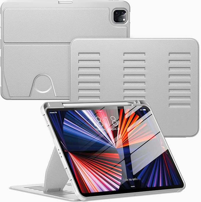 VIKESI Case for iPad Pro 11 inch (M5/M4) 2025/2024Multiple Angles Magnetic Stand CoverShockproof BackPencil Holderand Auto Sleep/WakeBlack
