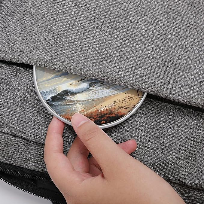 Sea Lighthouse Sandbeach Wireless Charger 10W Portable Fast Wireless Charging Pad Compatible with Phone Slim Charging Station Lightweight Charger Mat Charging Block for Travel Home Office