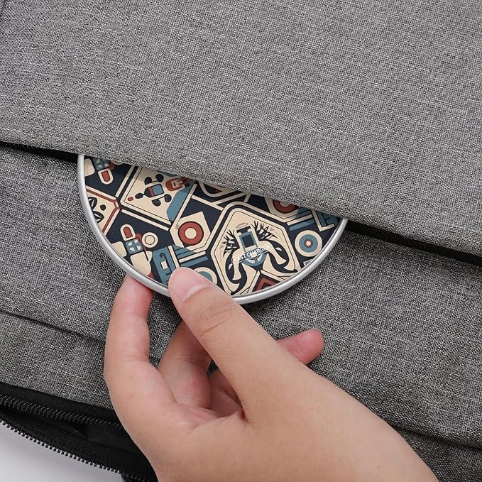 Tribal Style Pattern Wireless Charger Fast Charging Pad | Anti-Slip Qi Certified Wireless Charging Pad for All Phones with Wireless Charging Function for Home Office Travel