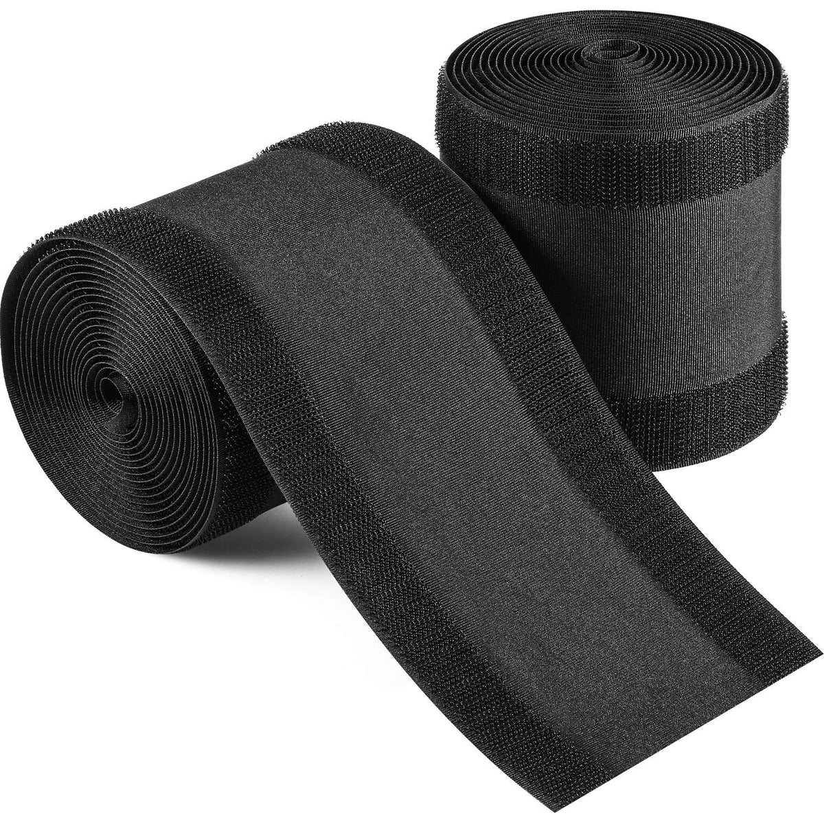 WILLBOND Carpet Cord Cover Cable Protector Floor Cover Cable Protector Management Only for Commercial Office Carpet(19.69 ft,Black)