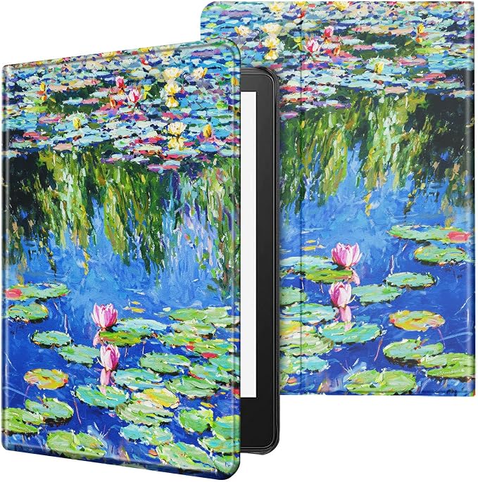 Case for All-New Kindle Paperwhite 12th Generation 7 inch 2024 &amp Kindle Colorsoft Signature Edition 2024 Lightweight Protective PU Leather Smart Stand Cover with Auto Wake Sleep - a Beautiful Gala