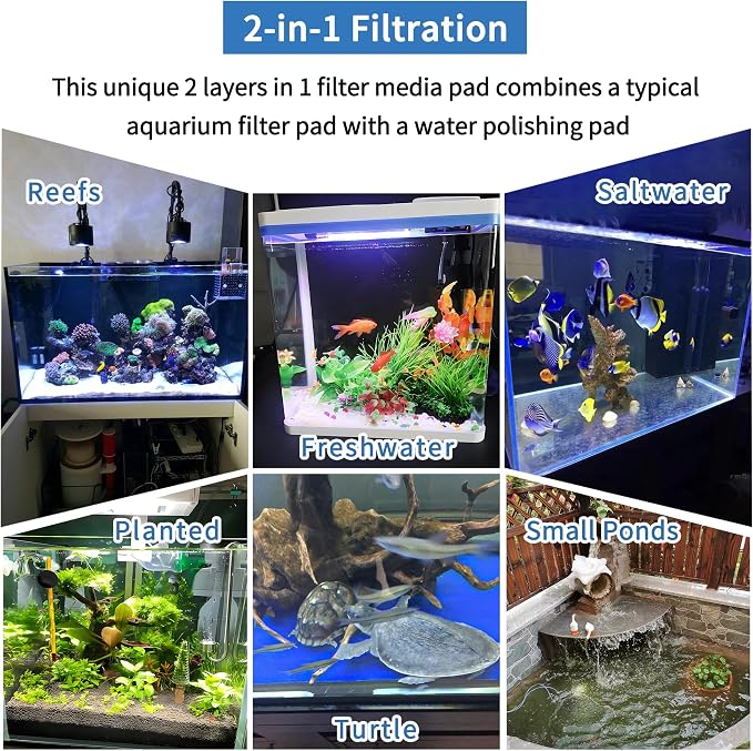 12" x 78" Aquarium Filter Sponge Fish Tank Pond Filter Media Filters Pad