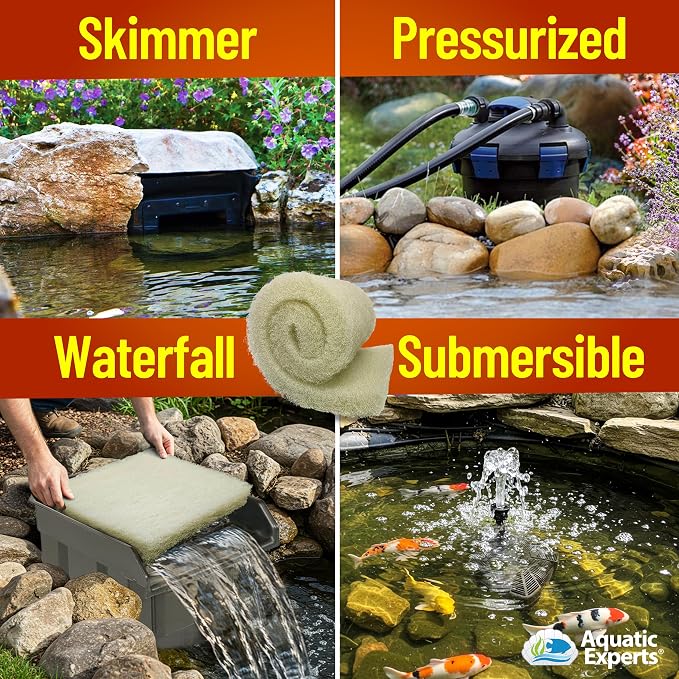 Aquatic Experts Cream COARSE Pond Filter Pad