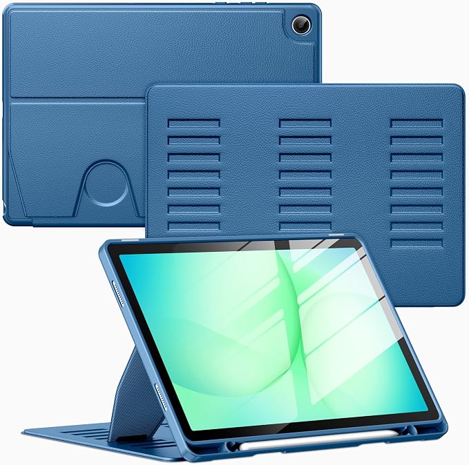 Case for Samsung Galaxy Tab A11+ Plus 11 inch 2026 Model (SM-X230/X236)Multiple Angles Stand CoverSoft BackPencil Holderand Auto Sleep/WakeBlack