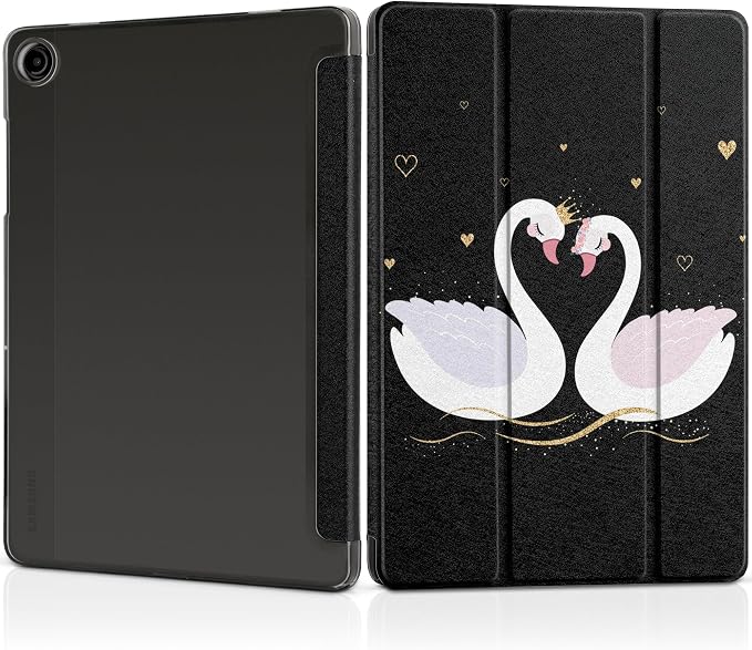 Case for Samsung Galaxy Tab A11 Plus A11+ 11 inch (2025/2026) &amp Tab A9 Plus A9+ 11 inch (2024/2023) Slim Smart Stand Cover with Translucent Hard Back Auto Wake/Sleep - Bear with Bows