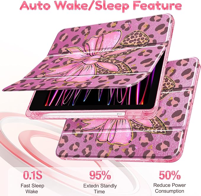 Mektron Sparkly Case for iPad 10.2 inch Glitter Tablet Cases for iPad 9th Gen 2021/8th Gen 2020/7th Gen 2019 Cover with Shiny Clear Back Shell Foldable Bling Smart Cover Blue Floral