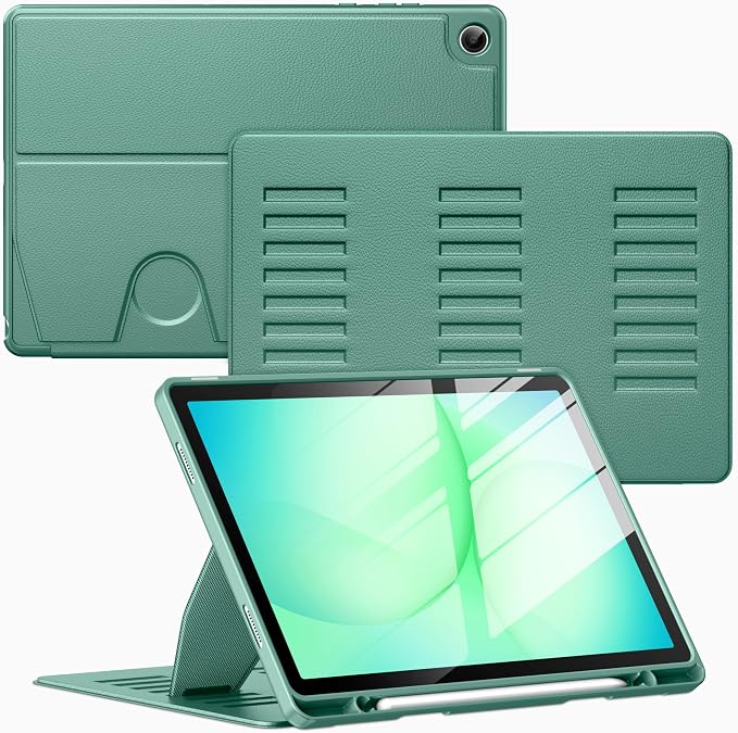 Case for Samsung Galaxy Tab A11+ Plus 11 inch 2026 Model (SM-X230/X236)Multiple Angles Stand CoverSoft BackPencil Holderand Auto Sleep/WakeBlack