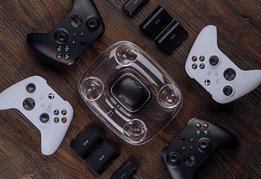 8Bitdo Dual Charging Dock for Xbox Wireless Controllers, Xbox Charging Station with Magnetic Secure Charging for Xbox Series X|S & Xbox One Controller (Black)