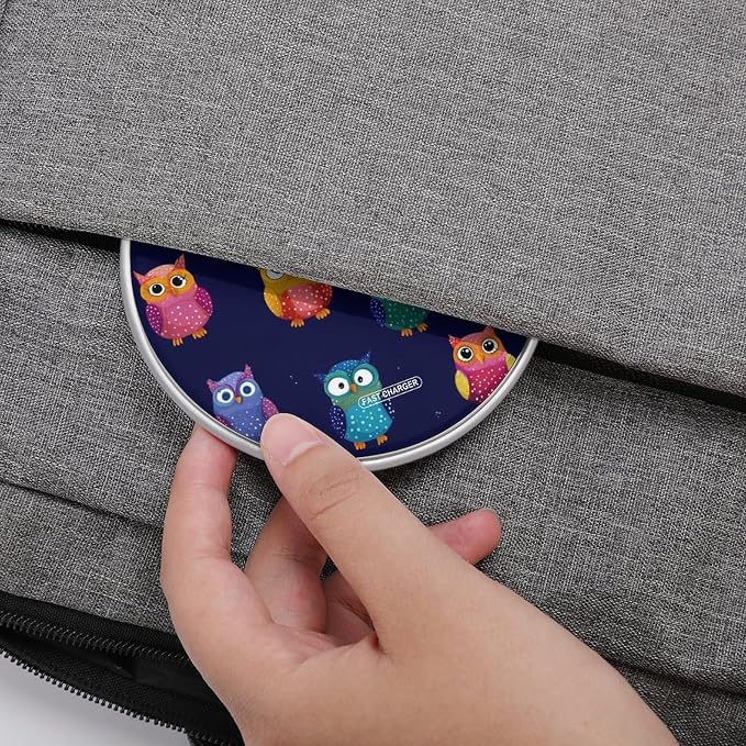 Colorful Owl Wireless Charger Portable Charging Pad | LightweightAll Smartphone