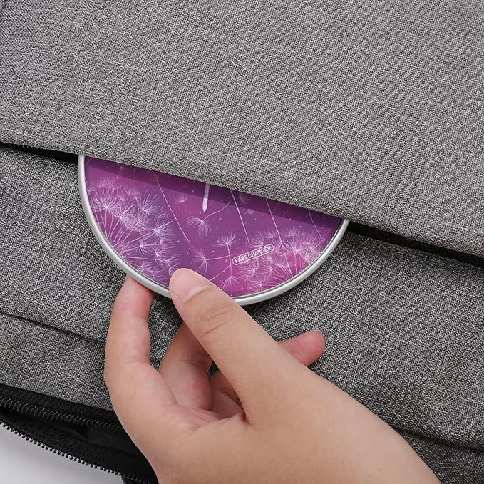 Dragonfly Bugs Dandelion Wireless Charger SlimWireless Charging Pad Anti-Slip Charger Mat for Men Women
