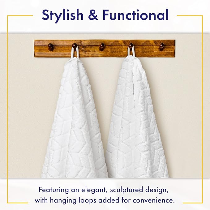 Ultra Soft & Stylish 700 GSM Luxury Bath Sheets | Pack of 2 | Extra Large 35x70 Inches | 100% Zero-Twist, Long-Staple Cotton | Remarkably Absorbent (Granite Grey)