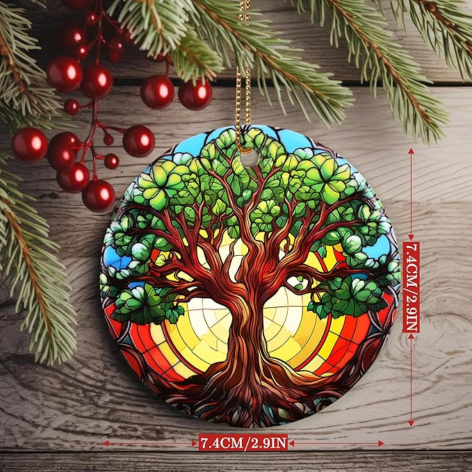 Christmas Ornament, Lush Tree of Life Ornament, Christmas Decorations for Tree, Heirloom Keepsake, Gift Idea