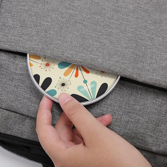 Retro Modern Wireless Charger Fast Charging Pad | Anti-Slip Qi Certified Wireless Charging Pad for All Phones with Wireless Charging Function for Home Office Travel