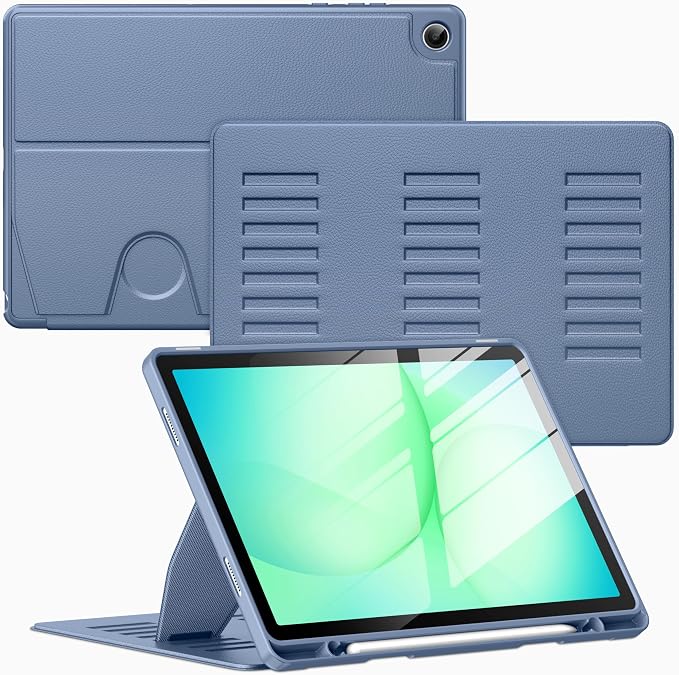 Case for Samsung Galaxy Tab A11+ Plus 11 inch 2026 Model (SM-X230/X236)Multiple Angles Stand CoverSoft BackPencil Holderand Auto Sleep/WakeBlack
