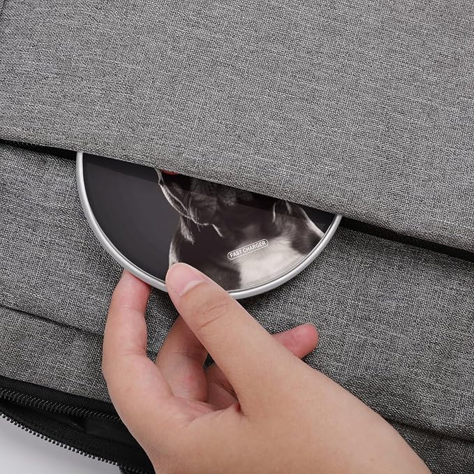 French Bulldog Wireless Charger Fast Charging Pad | Anti-Slip Qi Certified Wireless Charging Pad for All Phones with Wireless Charging Function for Home Office Travel