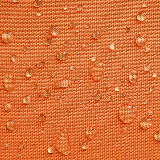 Phantoscope Pack of 2 Outdoor Waterproof Solid Throw Decorative Pillow Cover Decorative Square Outdoor Pillows Cushion Case Patio Pillows for Couch Tent Sunbrella, Orange 12x20 inches 30x50 cm