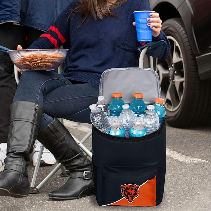 FOCO Chicago Bears NFL Cooler Backpack, team color, one size