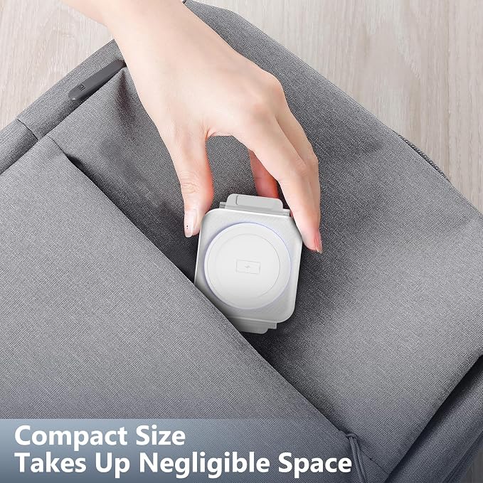 Travel Charger for Samsung Multi Devices Foldable 3 in 1 Wireless Charging Station Fast Charging Stand/Pad Compatible for Samsung Galaxy S26/S25/S24/S23/Note20 GalaxyWatch8/7/6 Galaxy Buds4