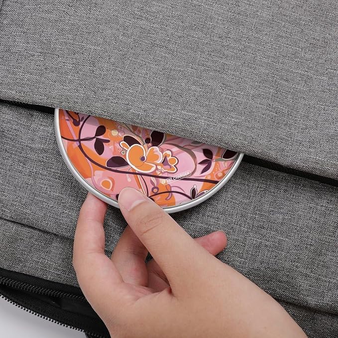 Floral Pattern Wireless Charger Fast Charging Pad | Anti-Slip Qi Certified Wireless Charging Pad for All Phones with Wireless Charging Function for Home Office Travel