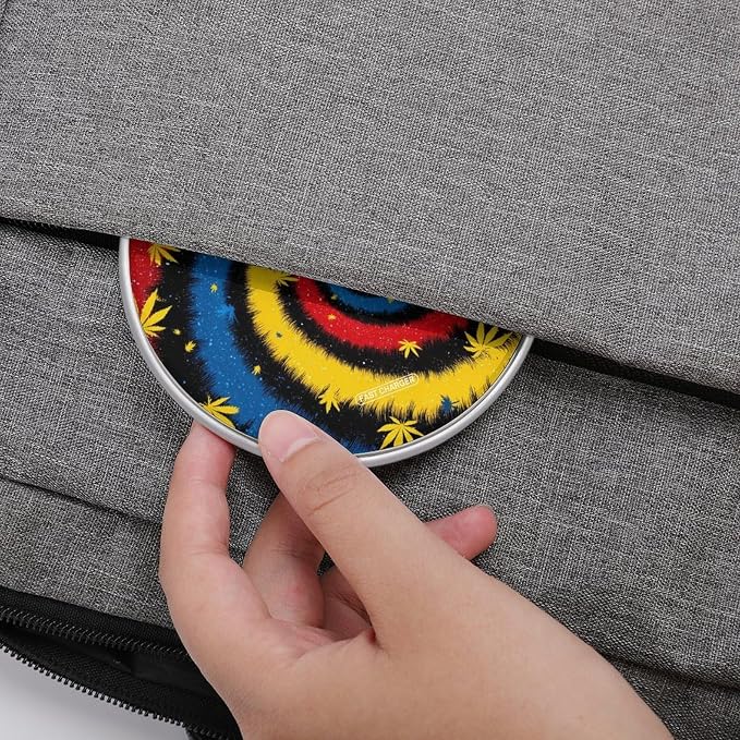 Tie Dye Weed Leaves Wireless Charger Portable Charging Pad | LightweightAll Smartphone