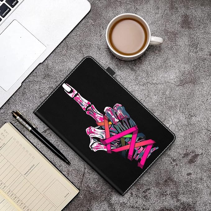 Case Cover for Amazon All-New Kindle Fire 7 Tablet (2022 Release-12th Generation) Latest Model 7 Slim Folding Stand Cover with Auto Wake/Sleep Dancing Skeleton in Mexican Costume
