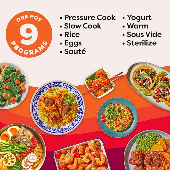 Instant Pot Duo Plus 8 Qt 9-in-1 Electric Pressure Cooker, WhisperQuiet