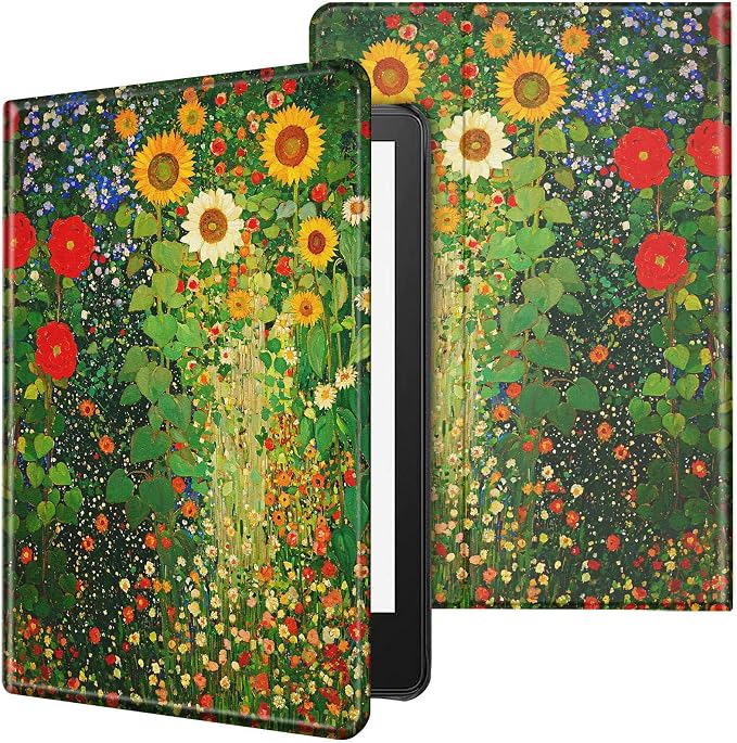 Case for All-New Kindle Paperwhite 12th Generation 7 inch 2024 &amp Kindle Colorsoft Signature Edition 2024 Lightweight Protective PU Leather Smart Stand Cover with Auto Wake Sleep - a Beautiful Gala