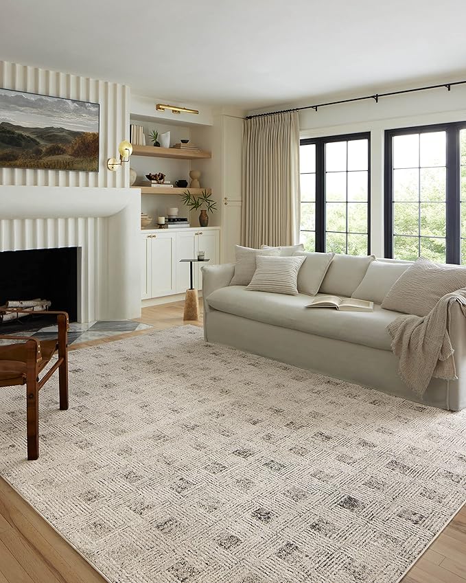 Loloi Kamala Collection KAM-01 Grey/Graphite 9'-2" x 13' Area Rug