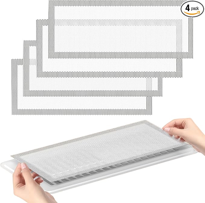4 PCS White Magnetic Vent Covers -5"x11" Magnetic Air Vent Screen