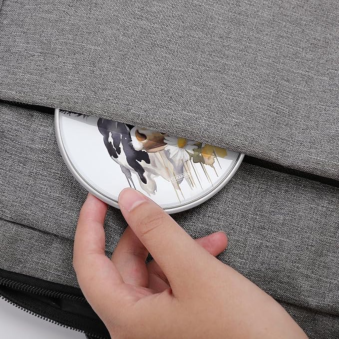 Watercolor Cow and Daisy Flower Wireless Charger 10W Fast Charging Pad Anti-Slip Qi Certified Wireless Charging Pad Charging Station Portable Phone Charger for All Wireless Charging Smartphone