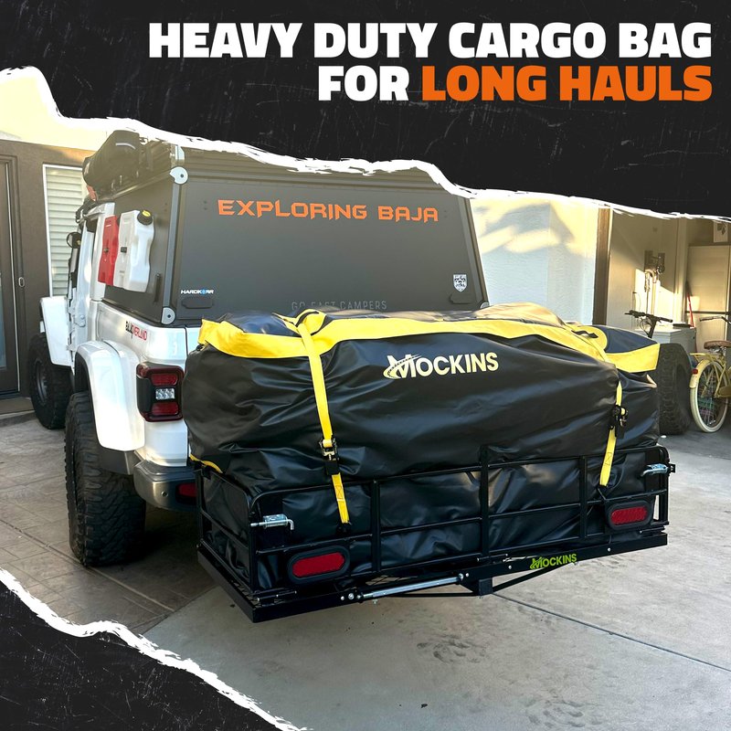 Mockins 30 Cu Ft Trailer Hitch Cargo Carrier Bag for Road Trips & Camping