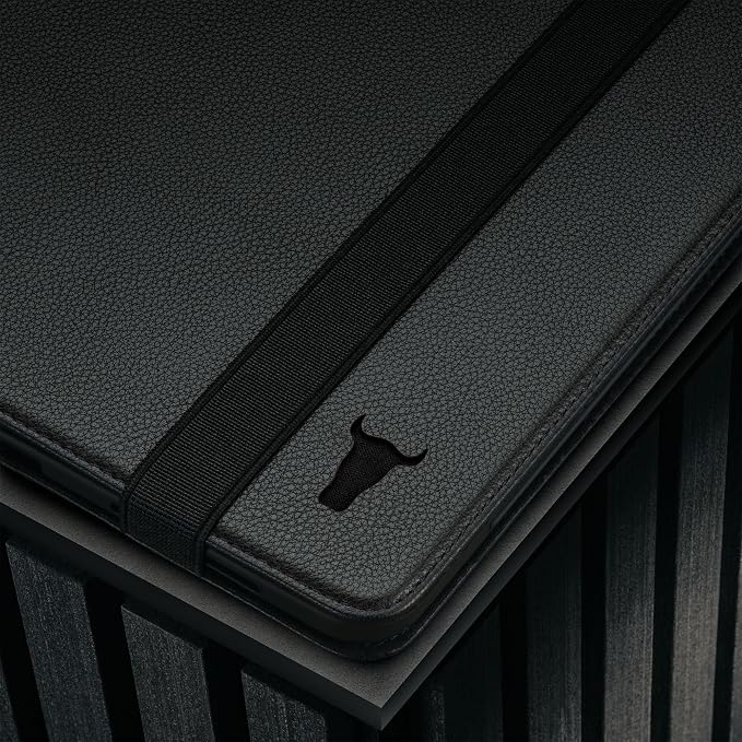 TORRO Case Compatible with iPad Pro 11” M5 / M4 (2025/2024) – Premium Leather iPad Pro 11” 2025/2024 Case with Stand Function Apple Pencil Connectivity and Wake/Sleep Function (Black)