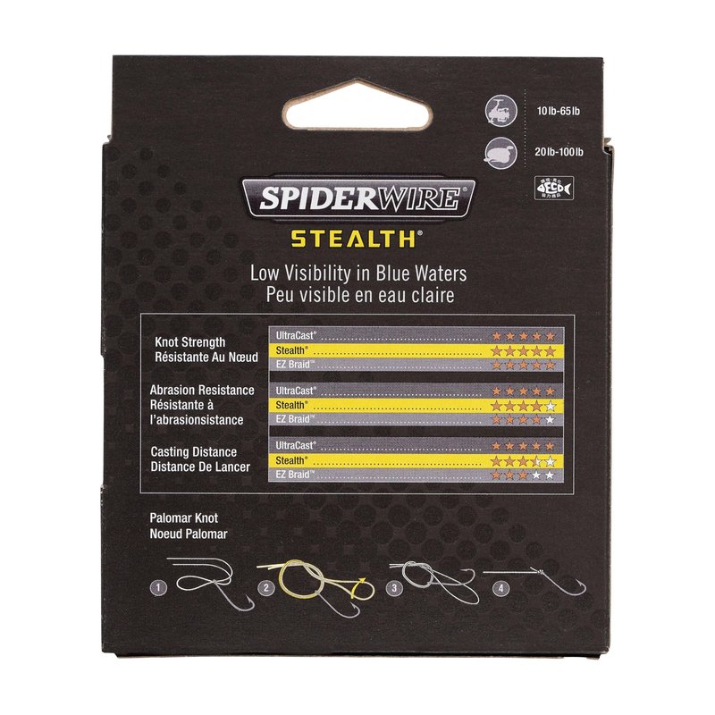 SpiderWire Stealth® Superline, Blue Camo, 15lb | 6.8kg, 200yd | 182m Braided Fishing Line, Suitable for Saltwater and Freshwater Environments