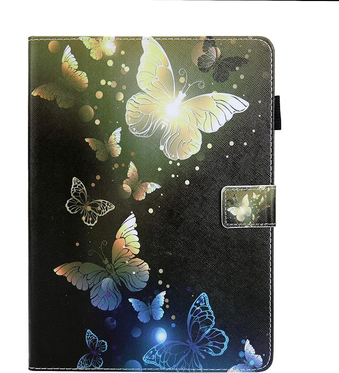 for Apple iPad 10.2 Case 9th/8th/7th Generation Cover (2021/2020/2019) with Auto Wake/Sleep Ultra Thin Lightweight Trifold Stand Folio PU Leather &amp Hard Back Hybrid Cover Almond Blossom