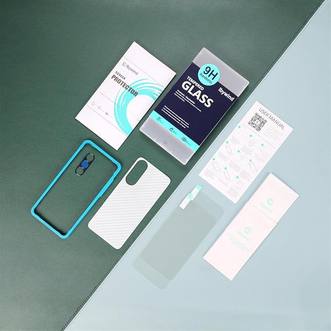 Ibywind for OnePlus Nord 5 5G Screen Protector2 Pack9H Hardness Tempered Glass and Camera Lens Protectorwith Alignment FrameFull CoverageBubble FreeFingerprint UnlockScratch Resistant