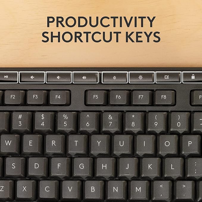 Logitech MK370 Combo for Business, Wireless Full-Size Keyboard and Wireless Mouse, Secure Logi Bolt USB Receiver, Bluetooth, Globally Certified Windows/Mac/Chrome, Linux - Graphite