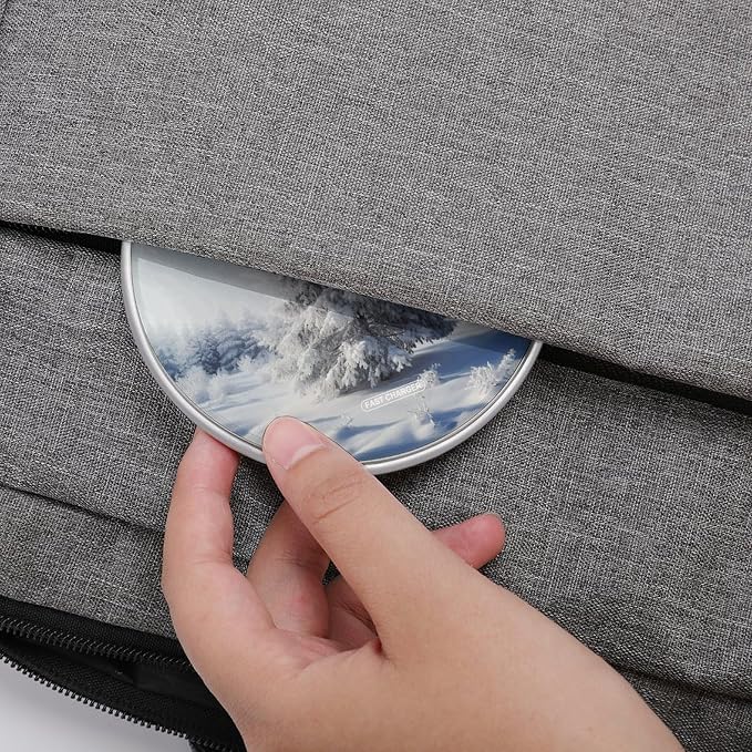 Snow Pine Tree Christmas Wireless Charger with Aluminum Alloy Frame Qi Certified Fast Wireless Charging Pad 10W Charging Station Portable Phone Charger for All Wireless Charging Phone