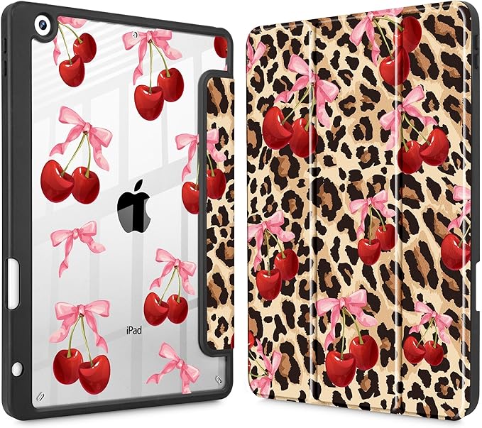 May Chen for iPad 9th Generation with Pencil Holder iPad 8th/7th Gen Case 10.2-inch [Penceil Holder] Trifold Stand Auto Wake/Sleep Clear TPU Protection Back Cover Ballet Shoes