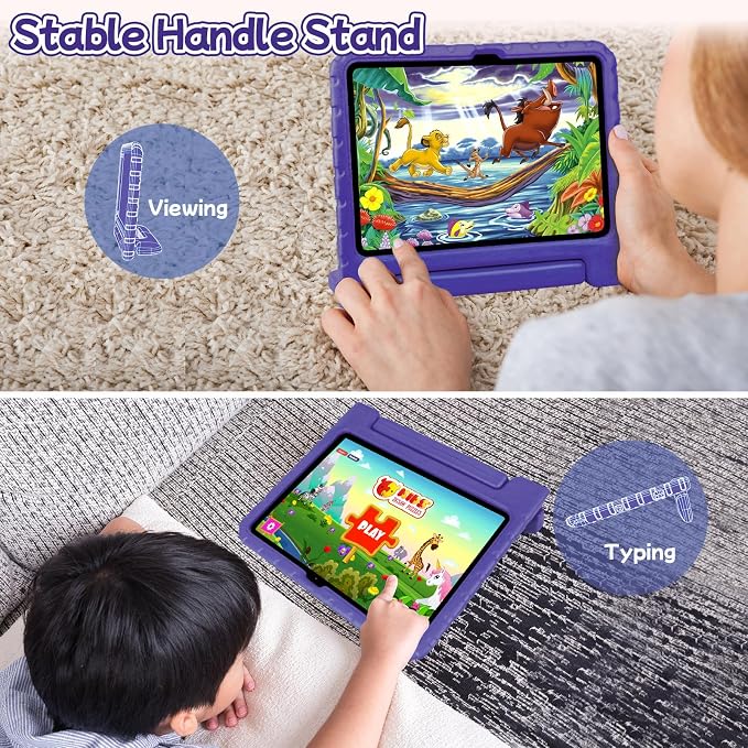 Case for iPad Pro 12.9 Case 2022/2021/2020/2018 with Pencil Holder &amp Hadle Stand Super Protection Kids Proof Cover for iPad Pro 12.9 inch 3rd/4th/5th/6th Generation Black